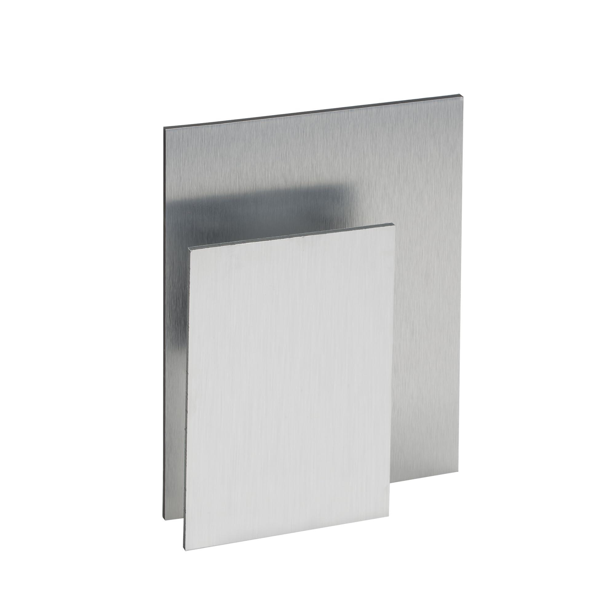 AlumaComp AlumaComp Aluminum Archival Painting & Mounting Panel 9x12", 4 Pack, Double-Sided, 100% Archival, Acid-Free, 4mm Thick, for All Media