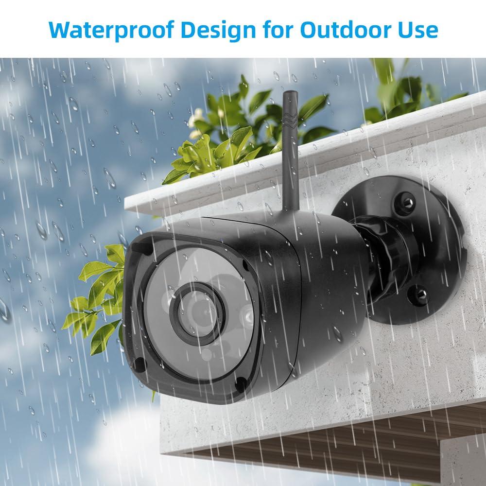 Andoer Andoer Wireless Security Camera DVR System with 720P Camera and 7 Inch LCD Monitor Manual/Loop Video Recording Photo Night Vision 30M Transmission Range for Home Office Warehouse Shopping Mall