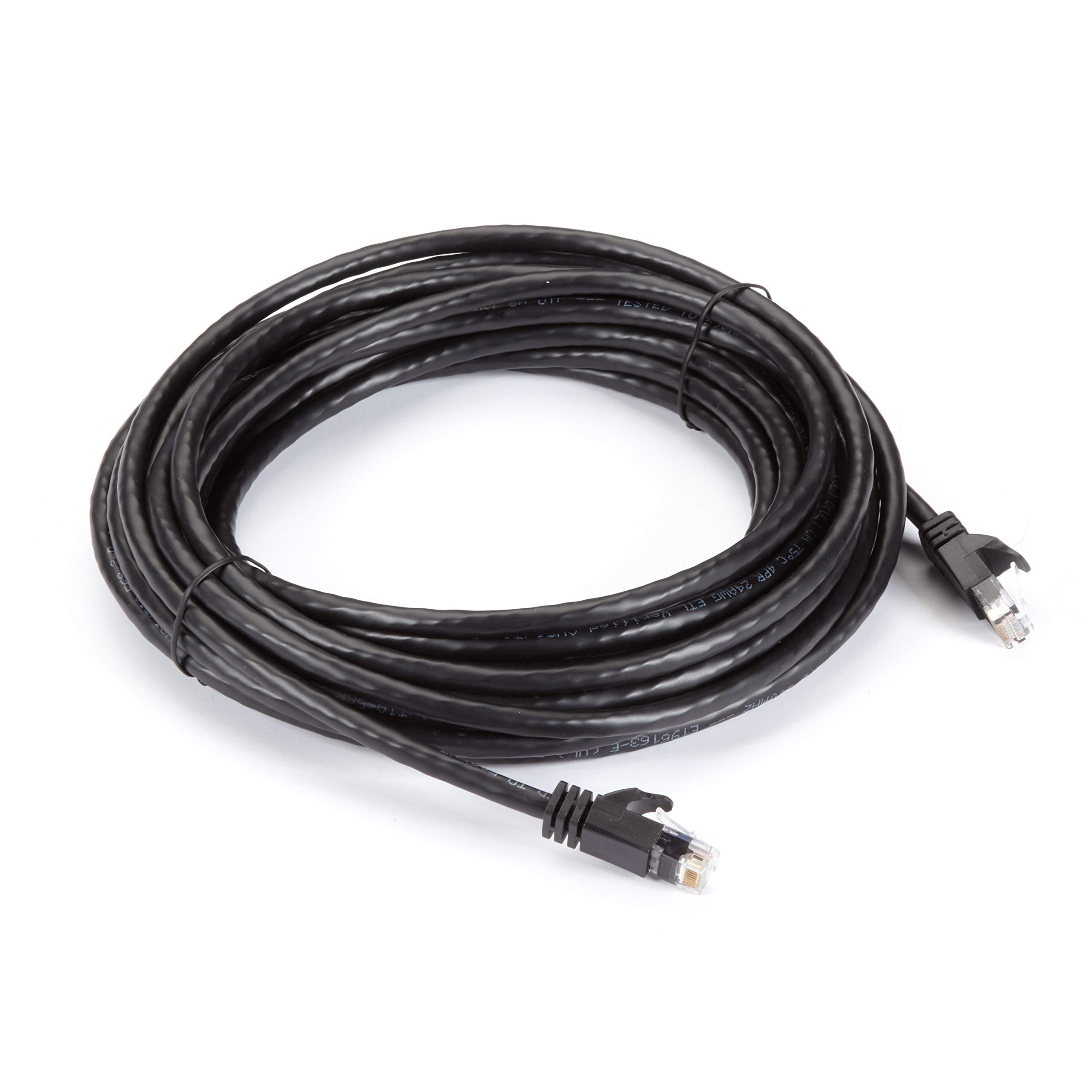 Black Box Black Box CAT6A 500-MHz Slim Molded Snagless Patch Cable UTP cm PVC BK 25FT