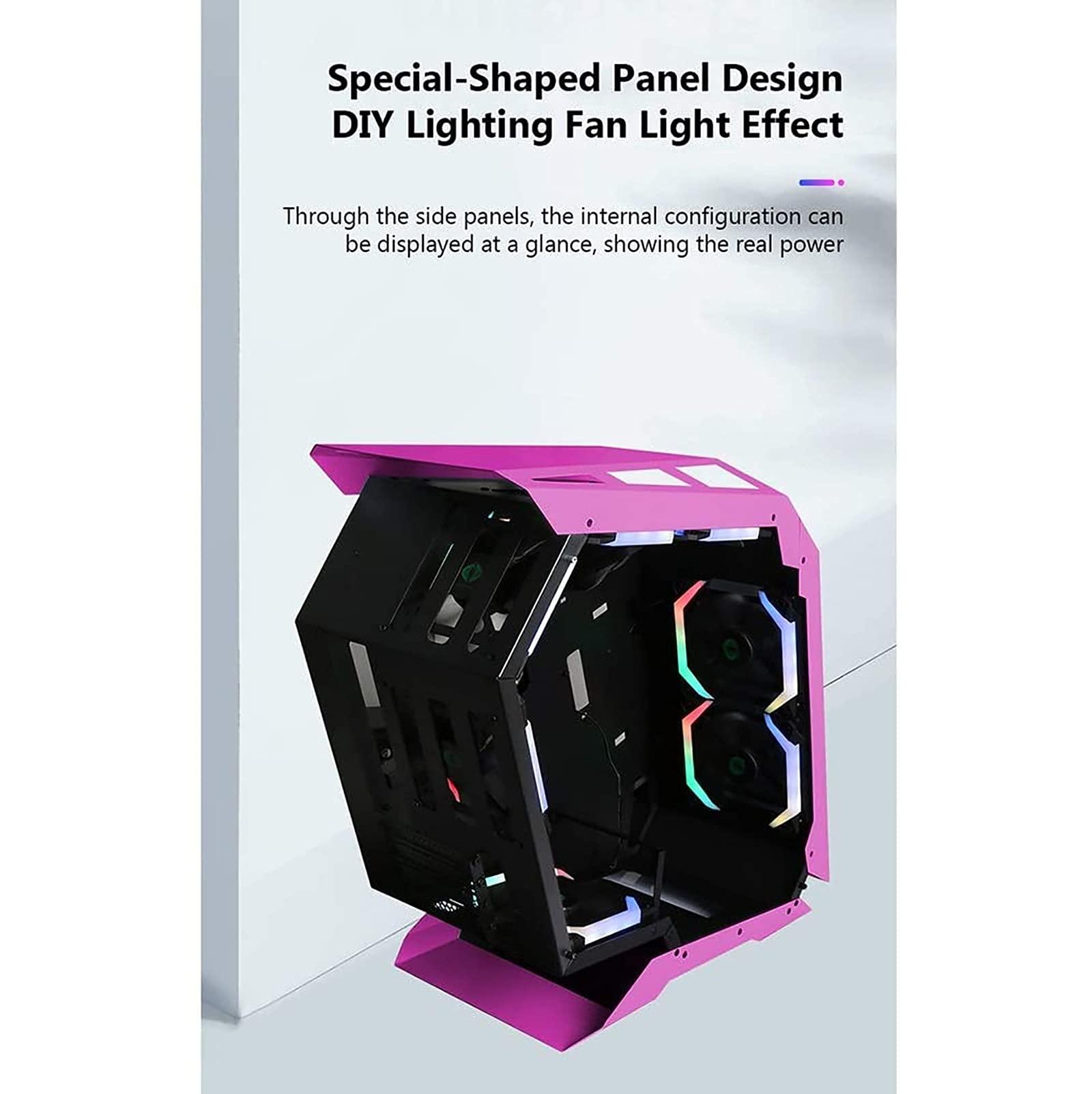 BBNB BBNB ATX Gaming Case - Micro ATX PC Case/ATX Computer Case - Mid Tower - Tempered Glass - Fan and Water Cooling Support (Black)