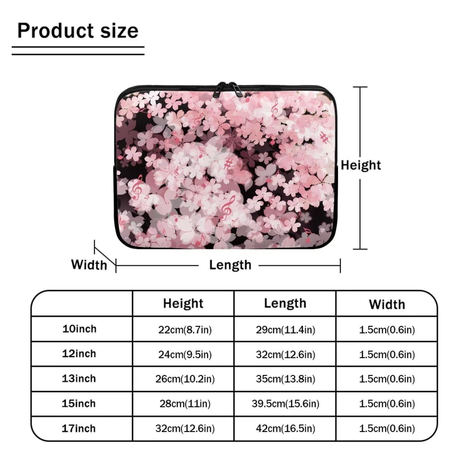Snilety Snilety Pink Flower Laptop Bag 15 Inch, Women Large Capacity Computer Bag Business Laptop Briefcases Waterproof Handbag Lightweight Tote Bags