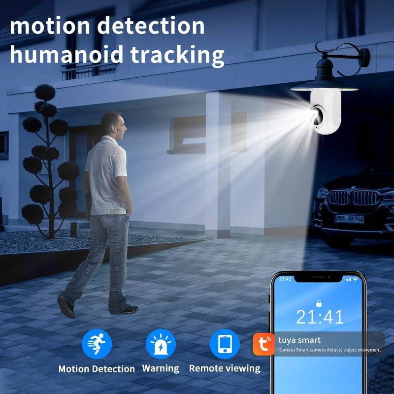 ngnsky ngnsky Smart Bulb Security Camera WiFi, 355 Panoramic Motion Detection andAlarm Full Color Day and Night, Audible Alarm Compatible with Alexa