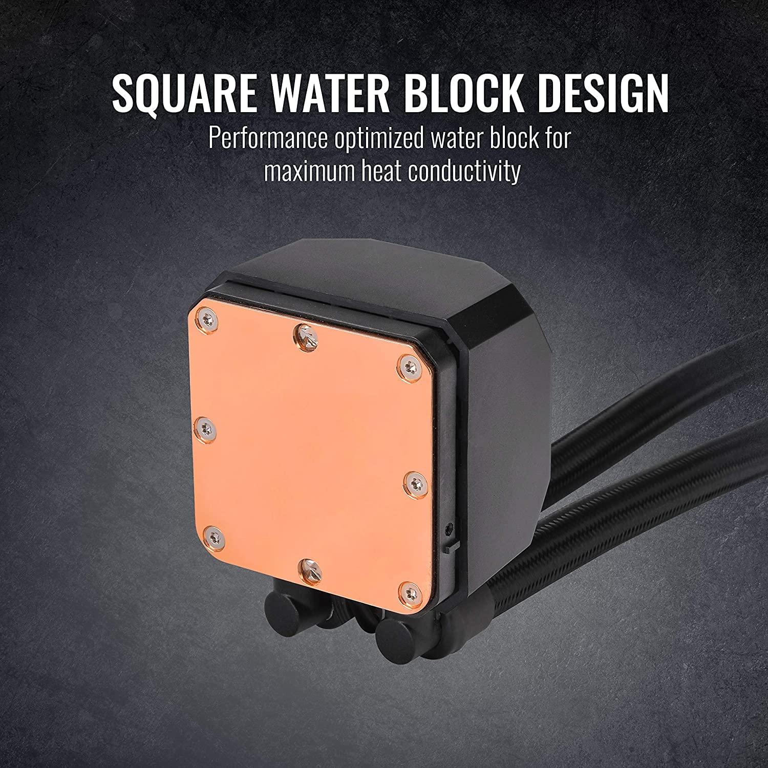 Thermaltake Thermaltake TH240 ARGB Motherboard Sync Edition Intel LGA1700 Ready/AM5/ AMD All-in-One Liquid Cooling System 240mm High Efficiency Radiator CPU Cooler CL-W286-PL12SW-C, Black