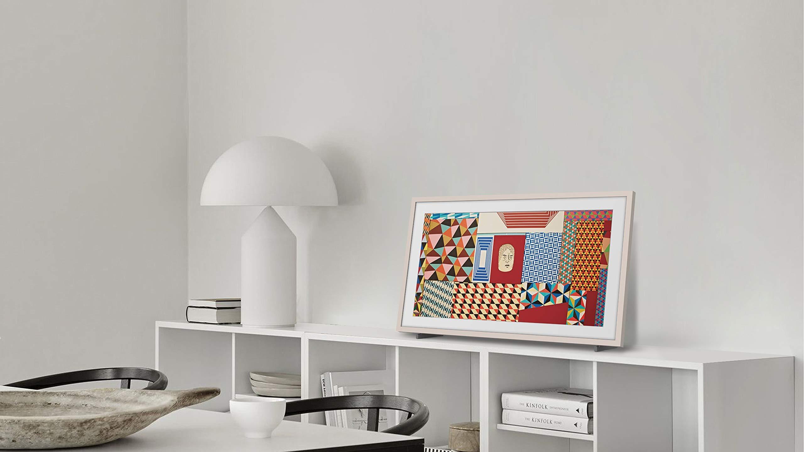 SAMSUNG SAMSUNG 32-inch Class The Frame Customizable Bezel - Black (SCFT32BL/ZA, 2020 Model) (Renewed)