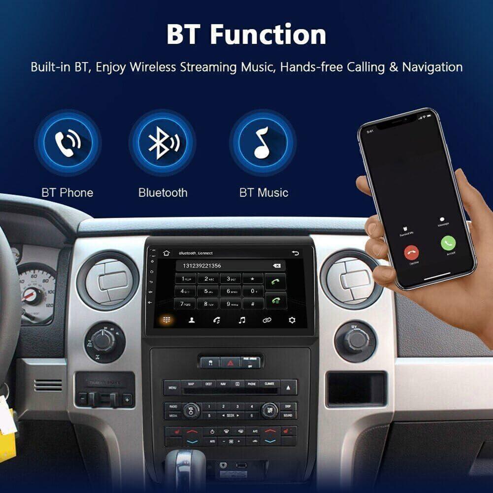 Hiolpen Hiolpen Double Din Car Stereo for Ford F150 2009-2014 9 Inch HD Touch Screen Android 13 Car Audio Multimedia Receiver with CarPlay Android Auto GPS Radio Navigation Bluetooth Camera - 2+32G
