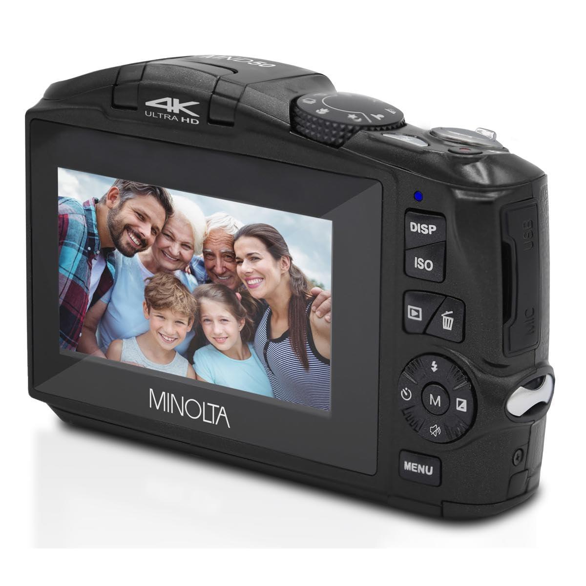 Minolta Minolta MND50 48 MP / 4K Ultra HD Digital Camera (Black)