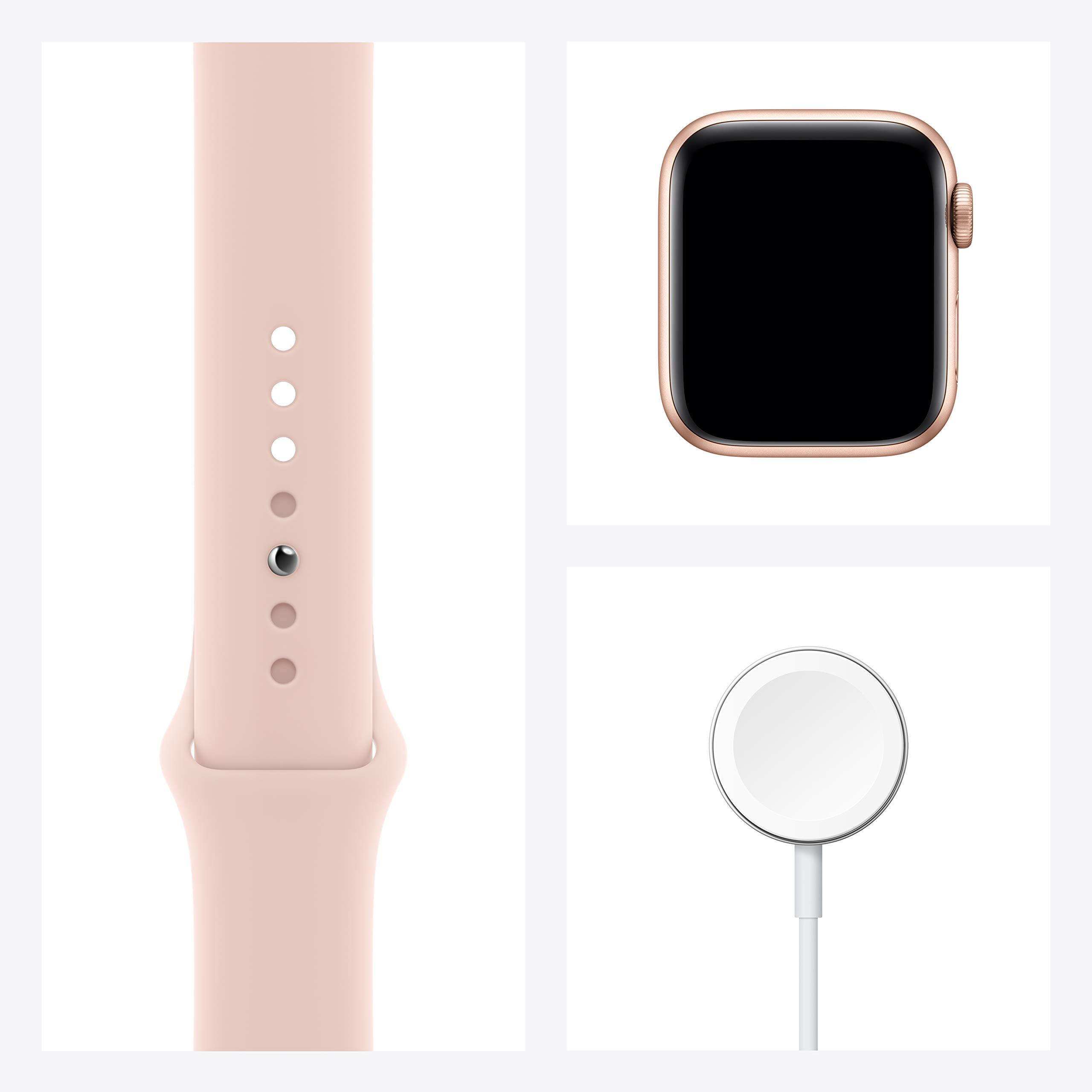 Apple Apple Watch Series 6 (GPS, 40mm) - Gold Aluminum Case with Pink Sand Sport Band (Renewed)