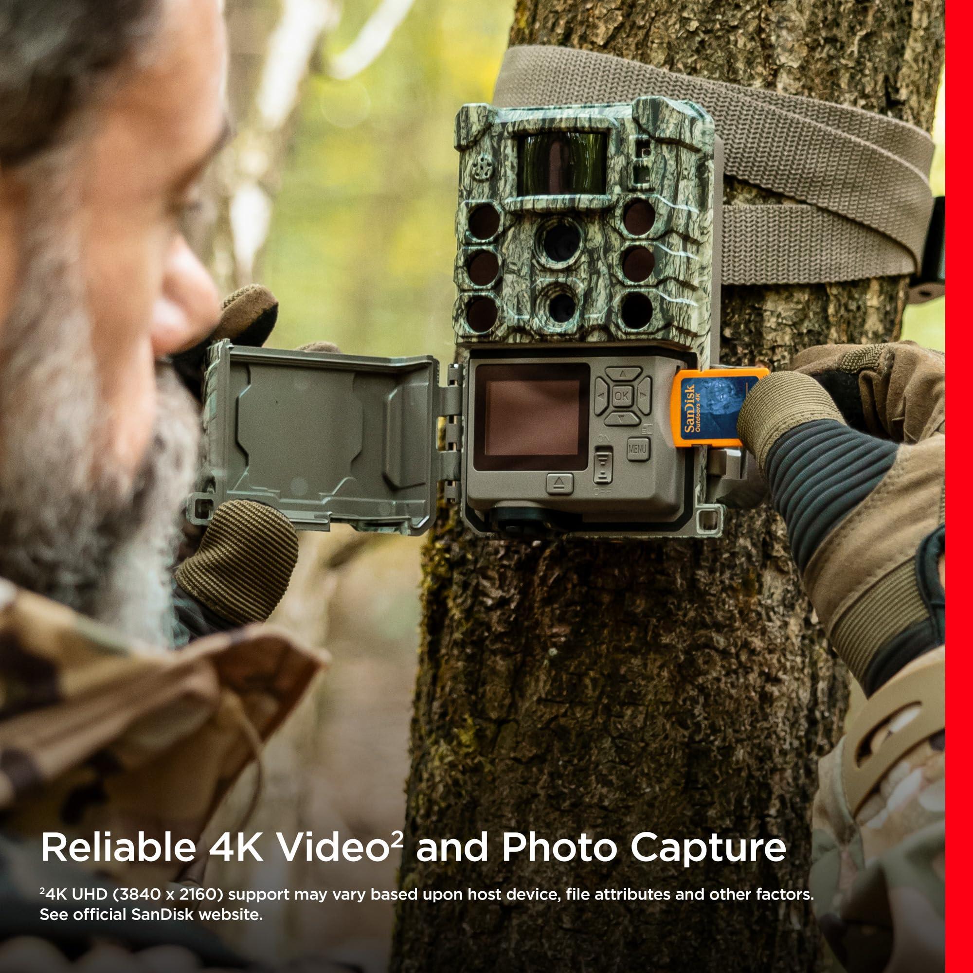 SanDisk SanDisk 128GB 2-Pack Outdoors 4K SDXC UHS-I Memory Card (2x128GB) - Up to 180MB/s, C10, U3, V30, Trail Camera SD Card - SDSDXWA-128G-GN6V2