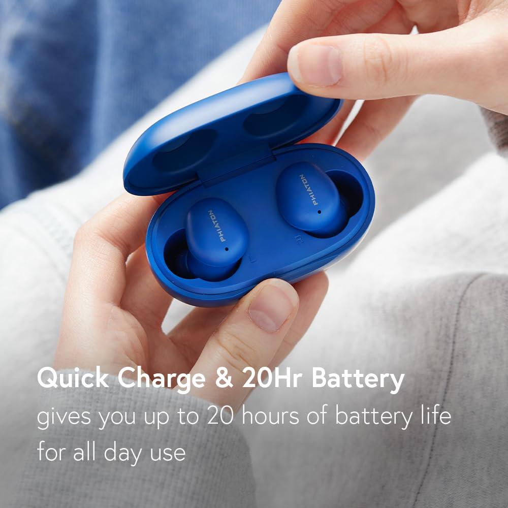 Phiaton Phiaton Bonobuds True Wireless Earbuds Noise Cancelling Bluetooth Earbuds. Ambient Mode Headphones with Touch Controls. 20 Hr Battery and Quick Charge