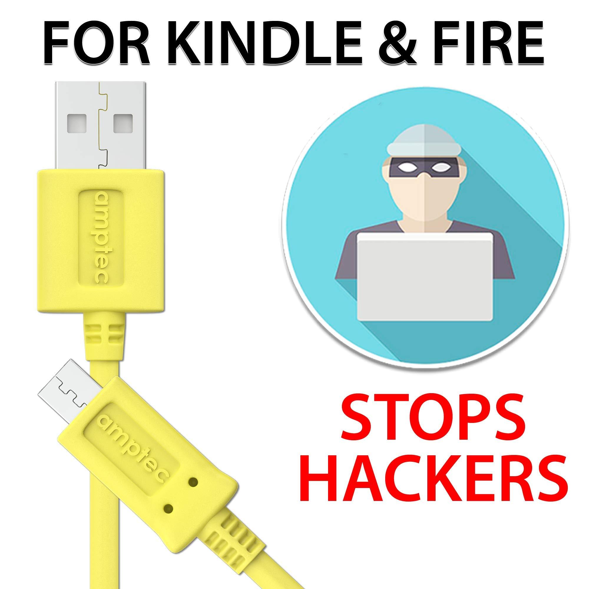 Amptec Replacement Charger Cable for Kindle - Micro USB Connection - USB Charging Cable - Supports Kindle E-Readers, Kindle, Paperwhite, Oasis, Fire 7 Tablet, Fire HD Tablet with Micro USB Port (1 Pack)