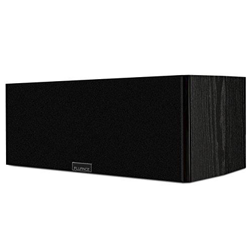 Fluance Fluance Signature HiFi 2-Way Center Channel Speaker for Enhanced Dialogue and Vocals in Home Theater Surround Sound Systems - Black Ash (HFC)