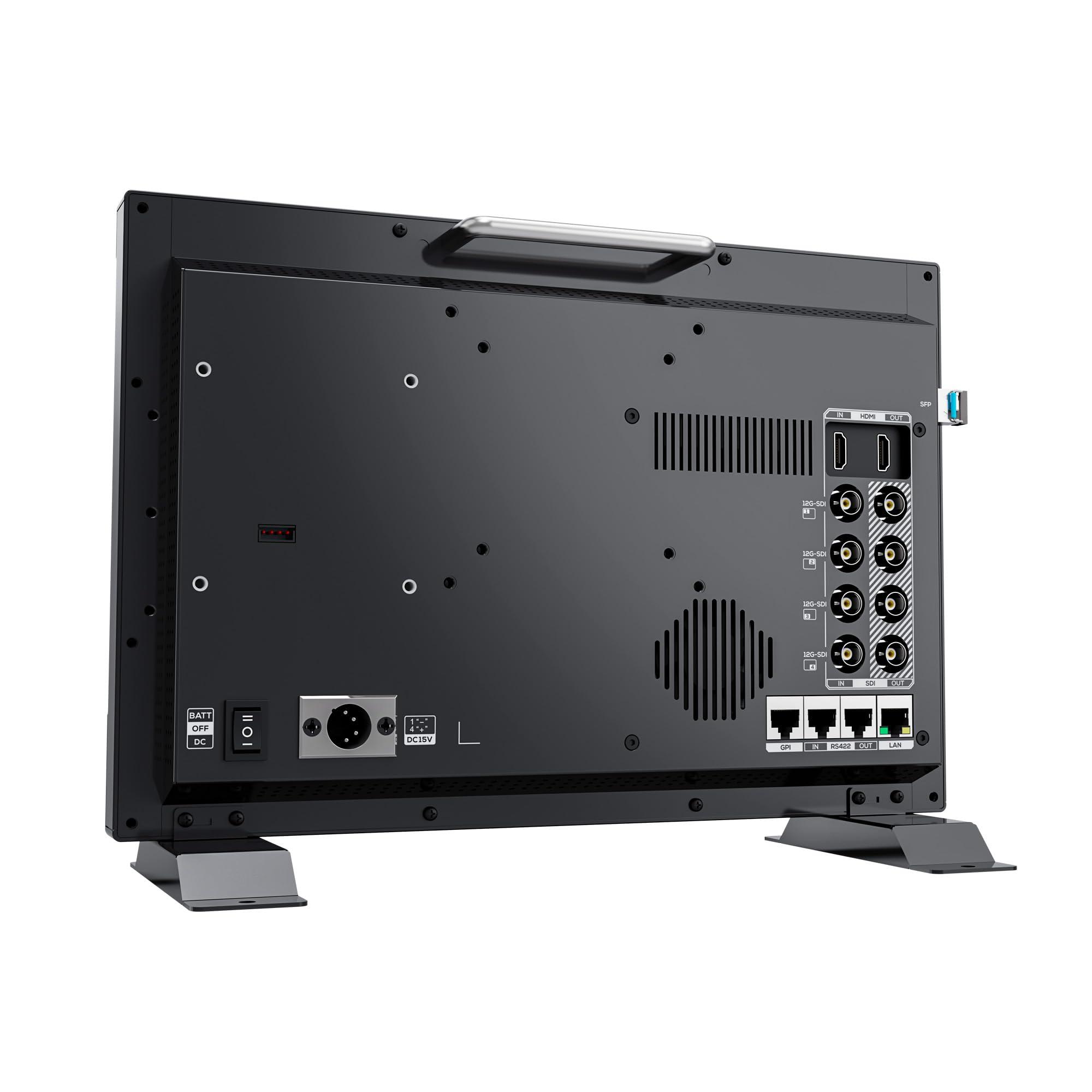 LILLIPUT LILLIPUT Q13-8K - 13.3" 8K 12G-SDI Production Monitor 12G-SDI, 12G-SFP, HDMI 2.0 with Quad View, 3D-LUT, HDR, Gammas, Remote Control, Audio Vector (Q13-8K-VBP with V Mount Plate)