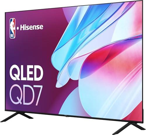 Hisense Hisense 75-Inch Class QD7 Series QLED 4K UHD Google Smart TV (75QD7N, 2024 Model) - QLED, Native 144Hz, Motion Rate 240, Direct Full Array, Game Mode Pro, Alexa Compatibility