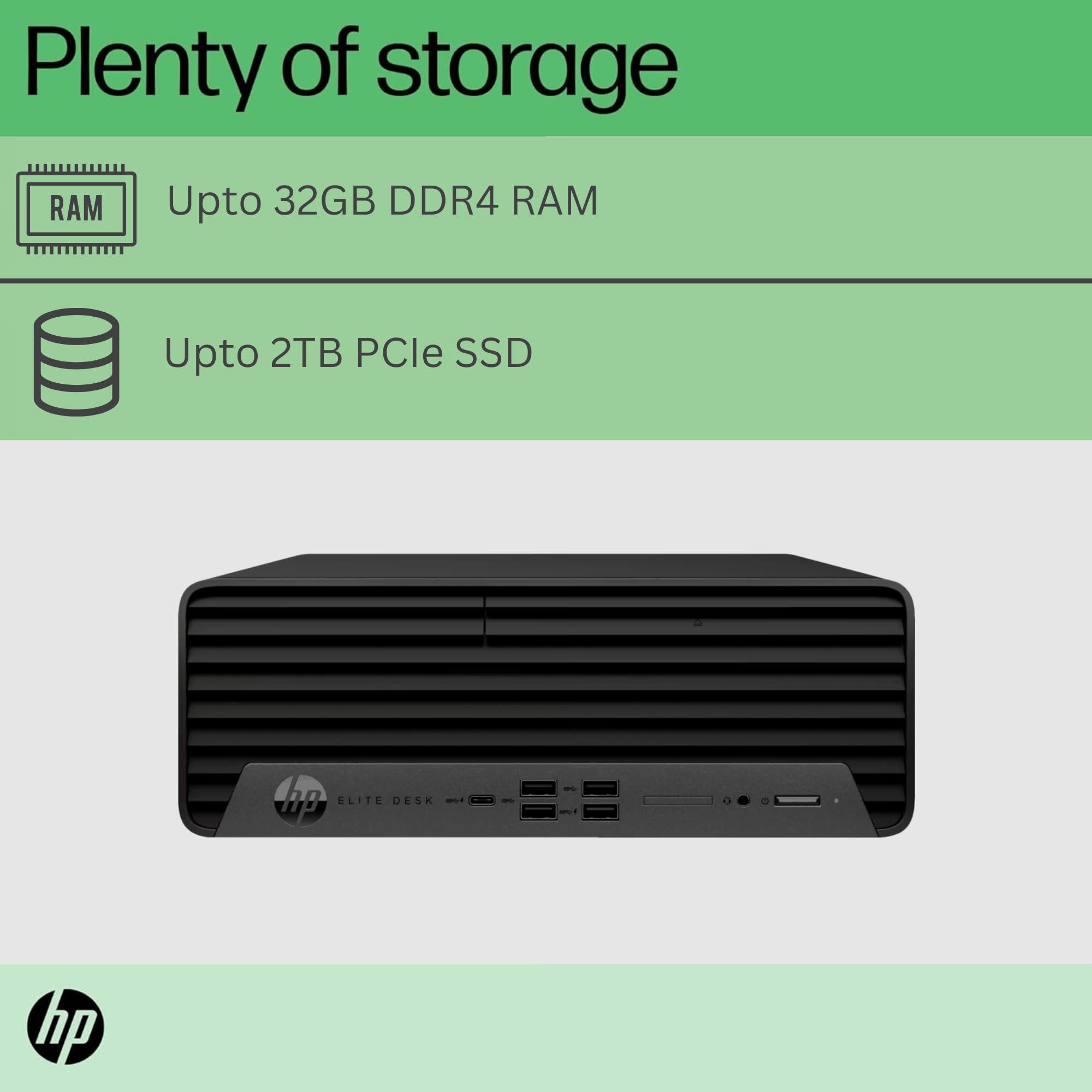 HP HP ProDesk 400 Small Form Factor Business Desktop, Intel Core i5 Processor, 32GB RAM, 1TB PCIe SSD, WiFi 6, HDMI, Display Port(Support 4K), Type-C, Windows 11 Pro