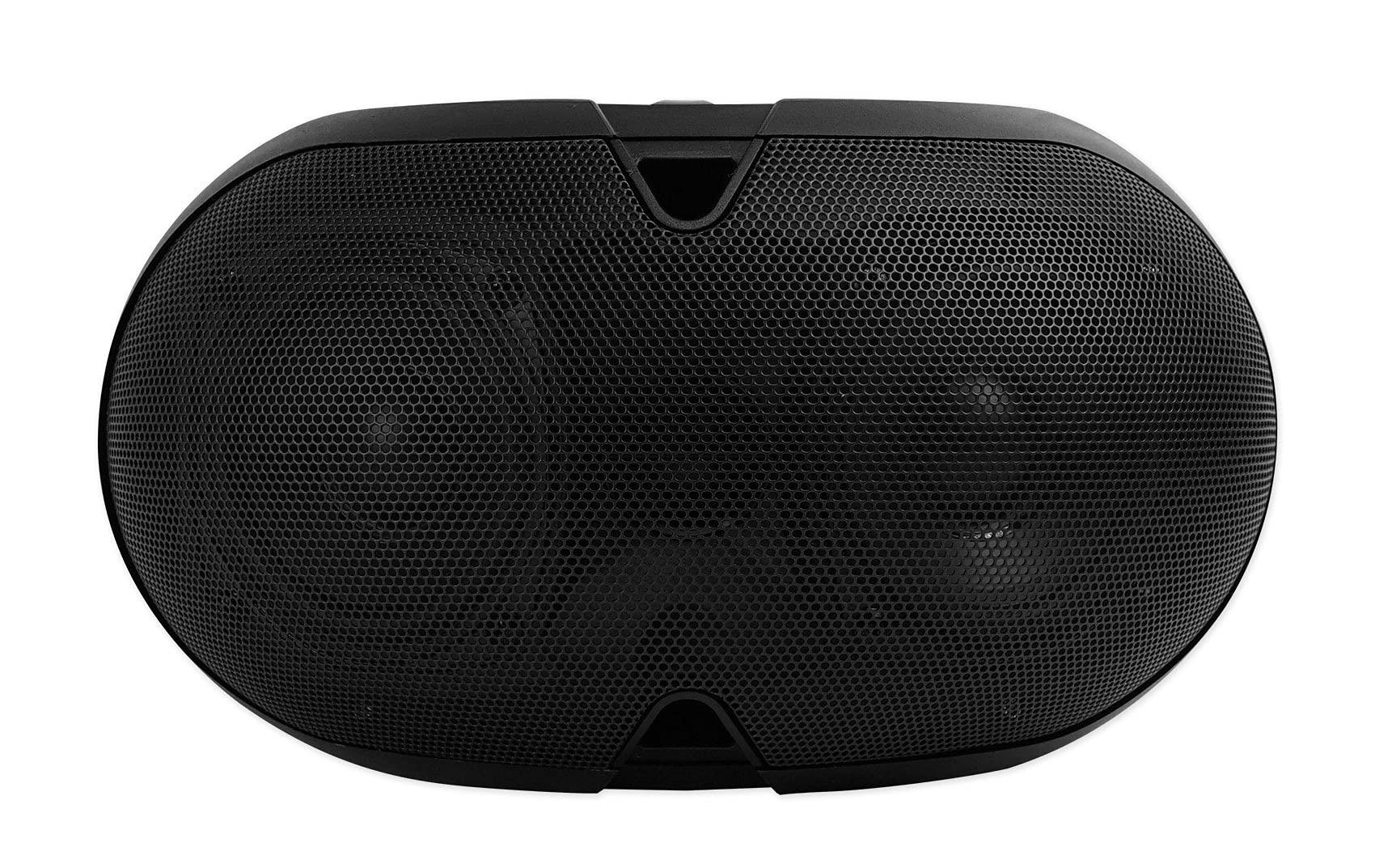 Rockville Rockville D4-8 Black Dual 4" Swivel Indoor/Outdoor Patio Speaker for Restaurant