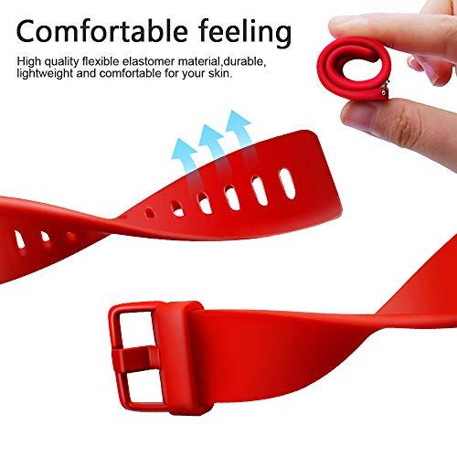 Baaletc Compatible with Fitbit Versa/Versa 2/Versa Lite/Special Edition Bands Sport Strap Material Silicone Strap Bands for Fitbit Versa 2 Smart Fitness Watch Women Men Small Large