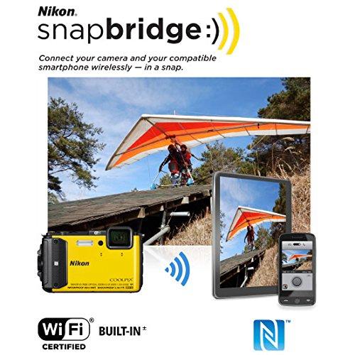 Nikon Nikon Coolpix AW130 16MP Waterproof Shockproof Digital Camera (Orange) (Renewed)