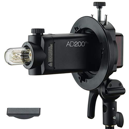 GODOX Godox S2 Bowen Mount S-Type Flash Holder Bracket for Godox V1 V860II AD200 AD200Pro AD400Pro Speedlite Strobe Flash