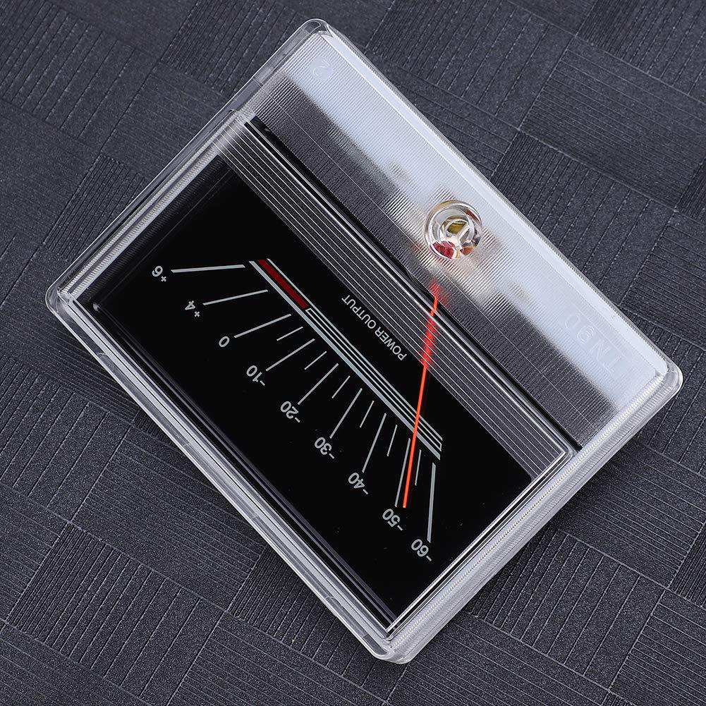 Shanrya VU Audio Meter, Stable Performance Mini VU Meter Audio Power Amplifiers Long Service Life with Blue Words Backlight for DIY Home Audio, Car Audio Transform