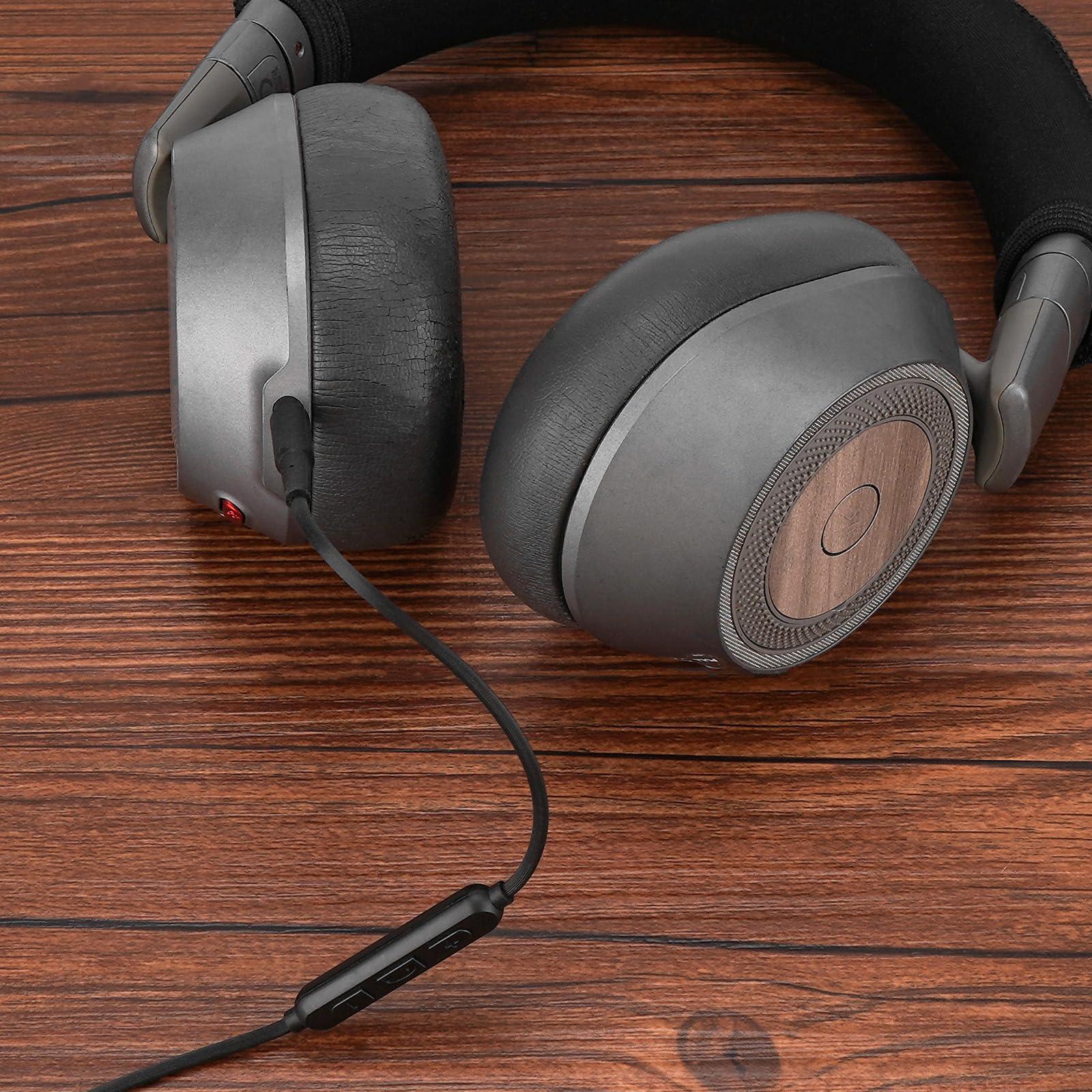 GEEKRIA GEEKRIA Audio Cable with Mic Compatible with Plantronics BackBeat PRO 2 Headphones Cable, 1/8\" (3.5mm) to 3.5mm Replacement Stereo Cord with Inline Microphone and Volume Control (4 ft/1.2 m)