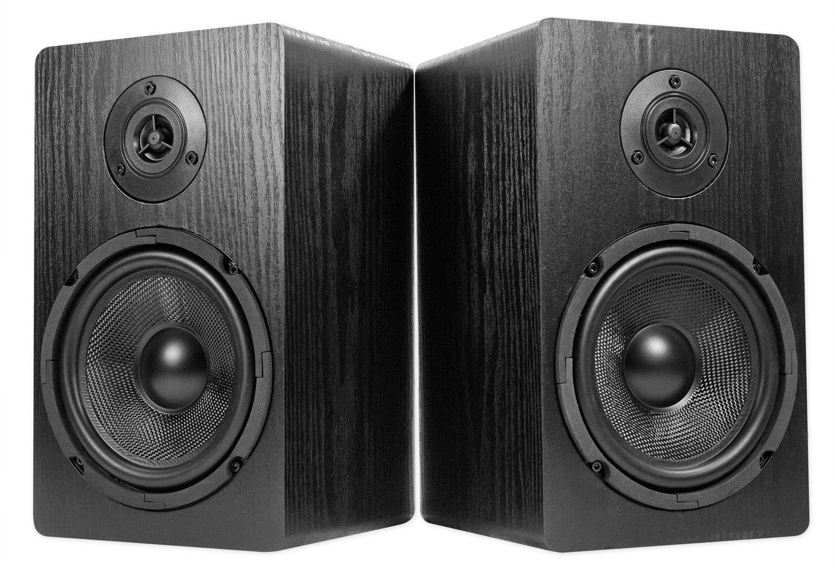 Rockville Rockville Pair RockShelf 68B 6.5" Home Bookshelf Speakers+Adjustable Stands