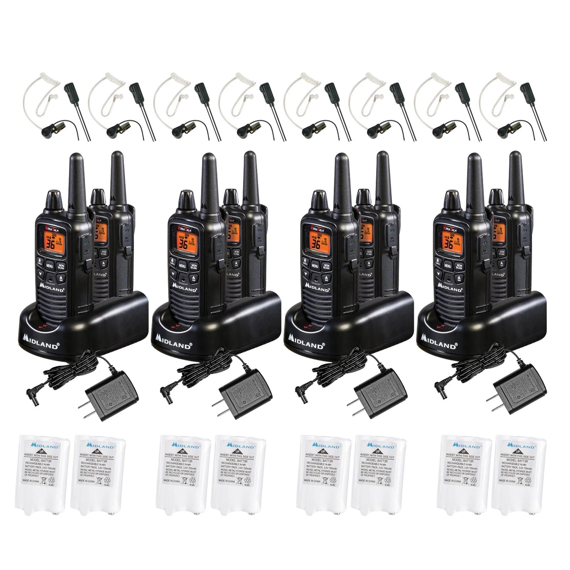 Midland Midland LXT600BBX4 FRS Business Bundle Black 8 Pack with headsets