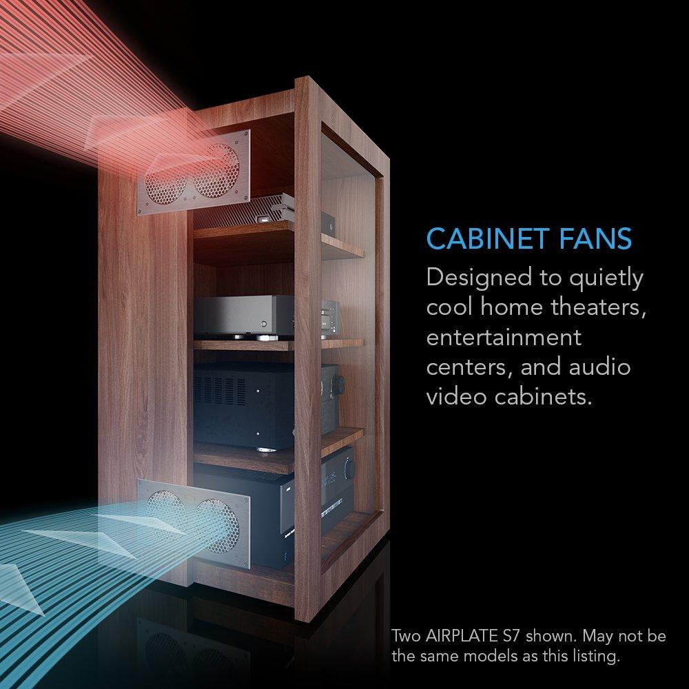 AC Infinity AC Infinity AIRPLATE S7, Quiet Cooling Fan System 12" with Speed Control, for Home Theater AV Cabinets